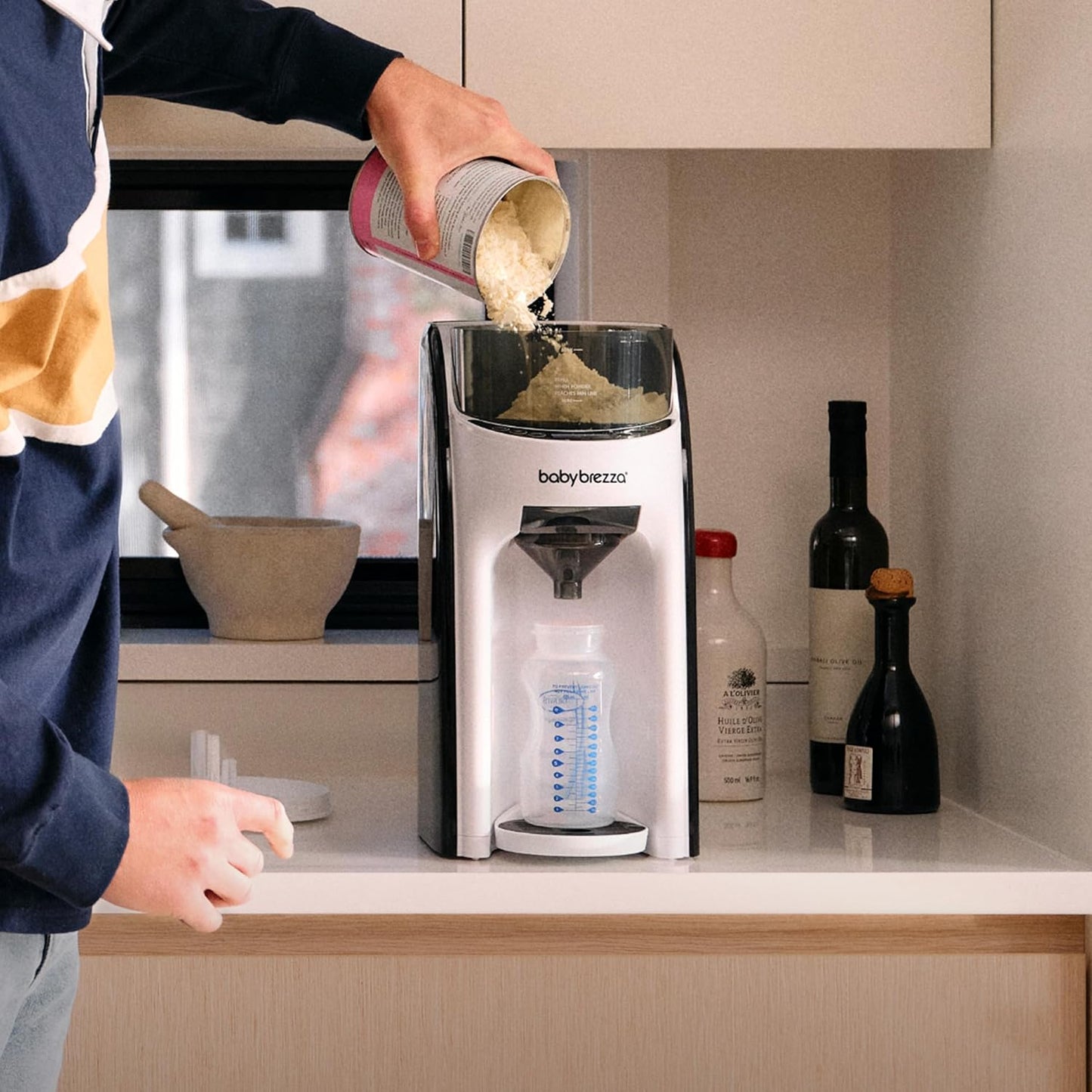 Baby Brezza Formula Pro Advanced Formula Dispenser Machine - Automatically Mix a Warm Formula Bottle Instantly - Easily Make Bottle with Automatic Powder Blending, Slate