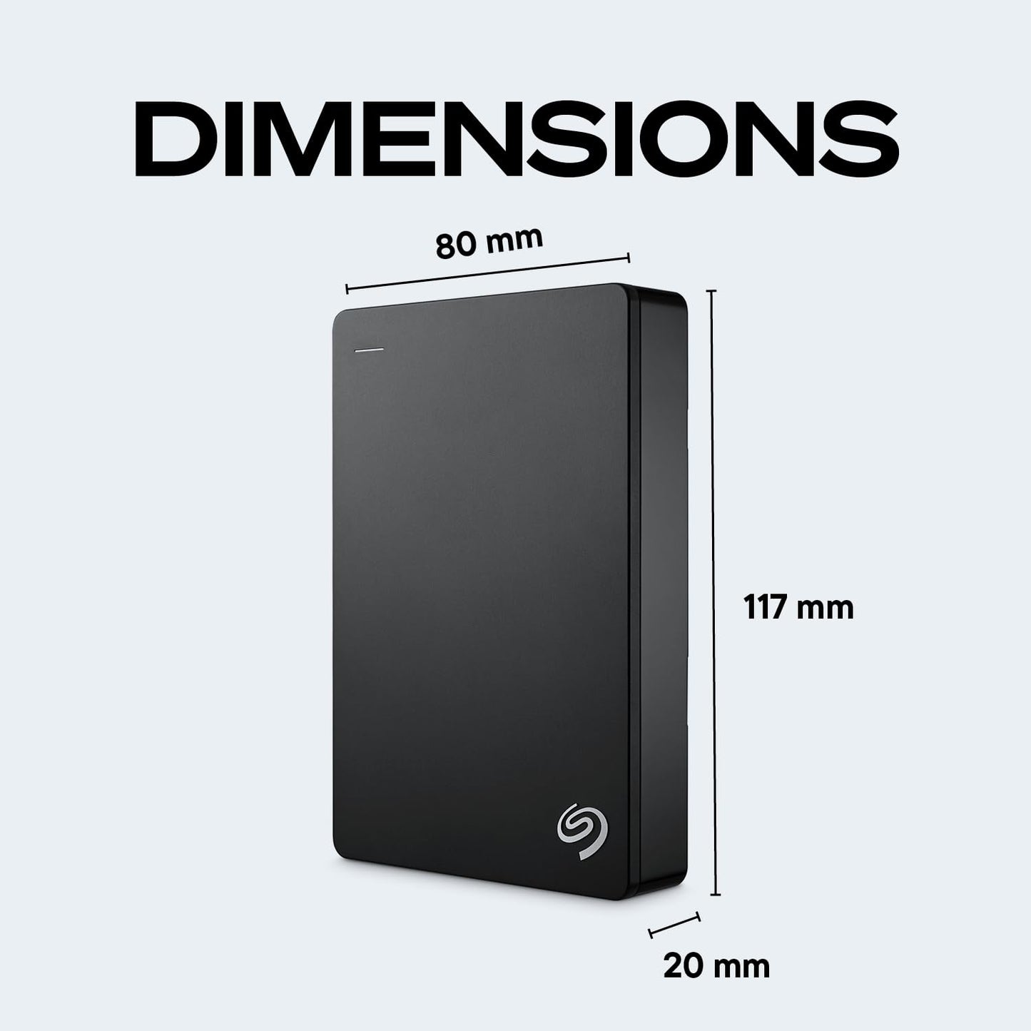 SEAGATE Portable 4TB External Hard Drive - USB 3.0 for PC & Console