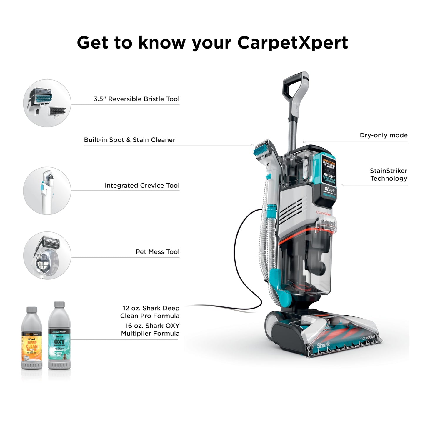 SHARK CarpetXpert Upright Carpet & Rug Cleaner EX201