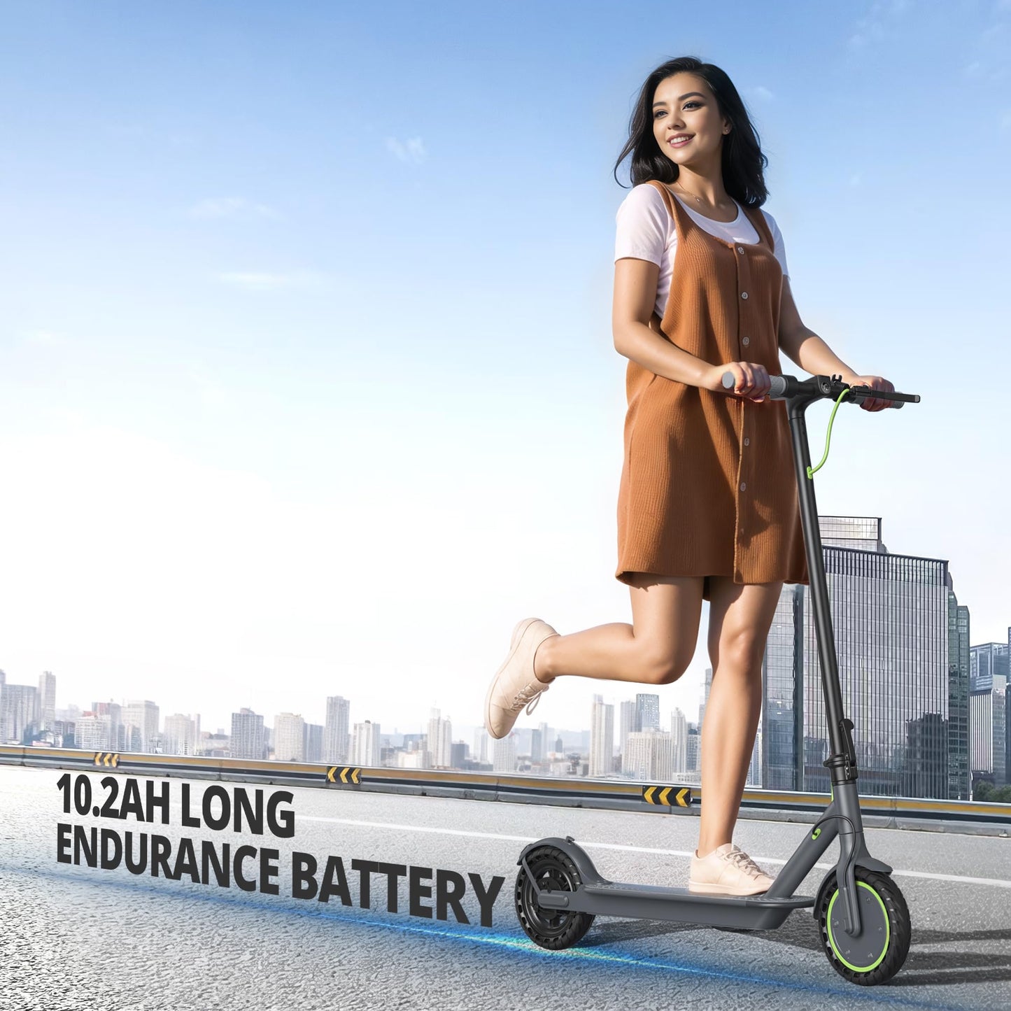 ROINSIDE Electric Scooter - Long-Range, Fast, Foldable Escooter
