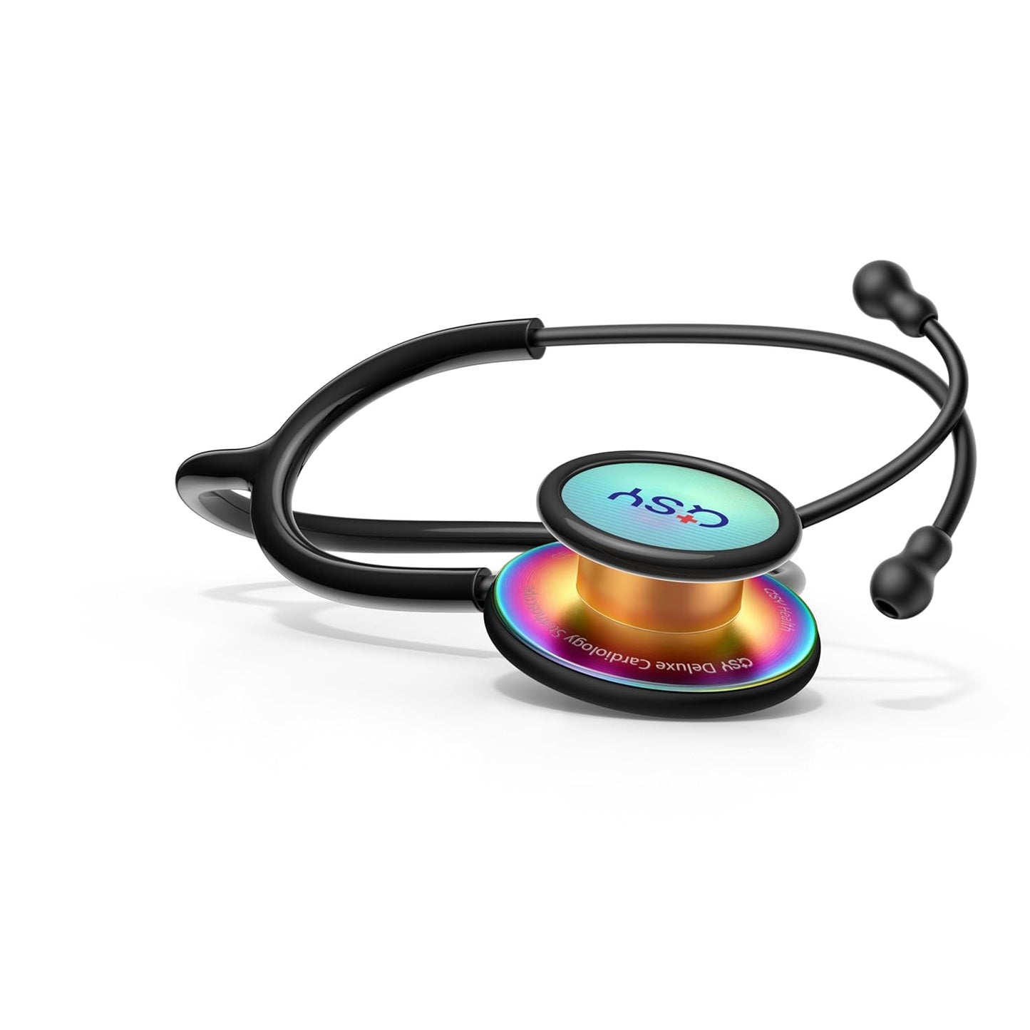 Stainless Steel Stethoscope, Dual-Frequency Diaphragm, Bell & Diaphragm & Pediatric Diaphragm, Noise-Reducing Silicone Ear Tips, Ideal for Doctors, Nurses, Students Use