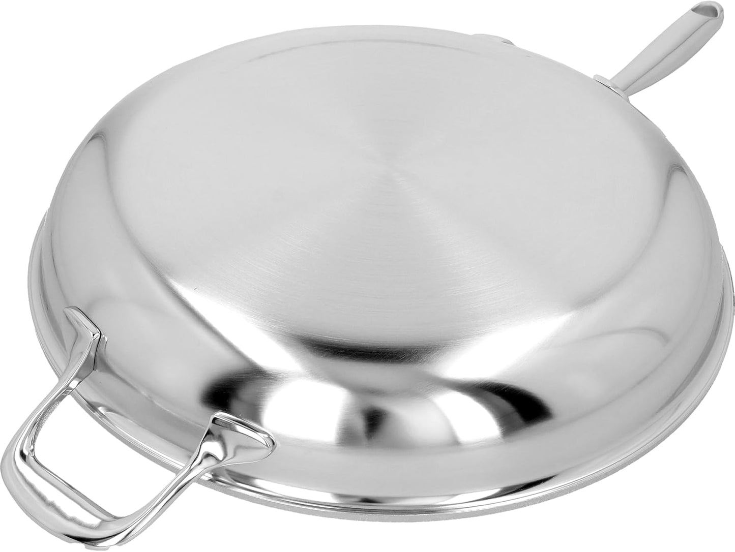 Demeyere Atlantis Proline 12.6-inch Stainless Steel Fry Pan with Helper Handle