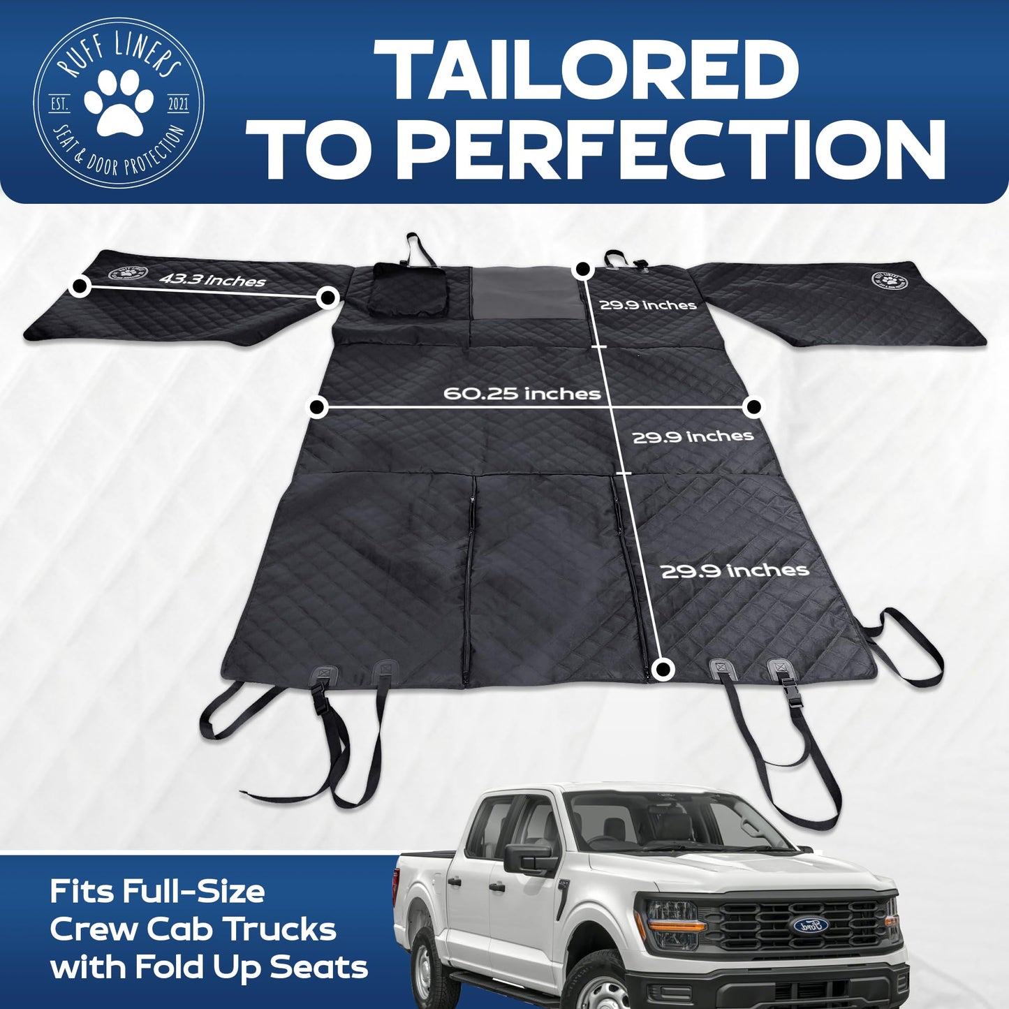 RUFF LINERS XL Dog Hammock for Trucks - Waterproof & Washable