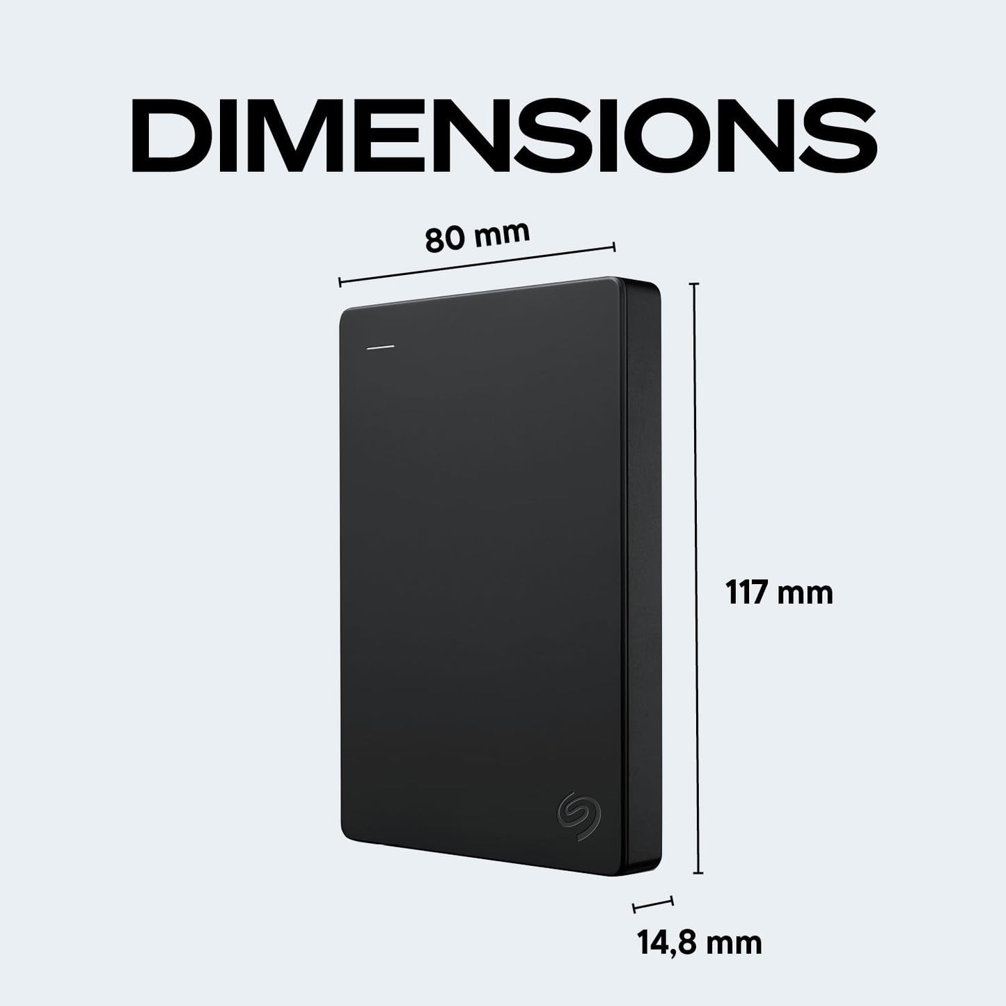SEAGATE Portable 1TB External Hard Drive - USB 3.0 Black