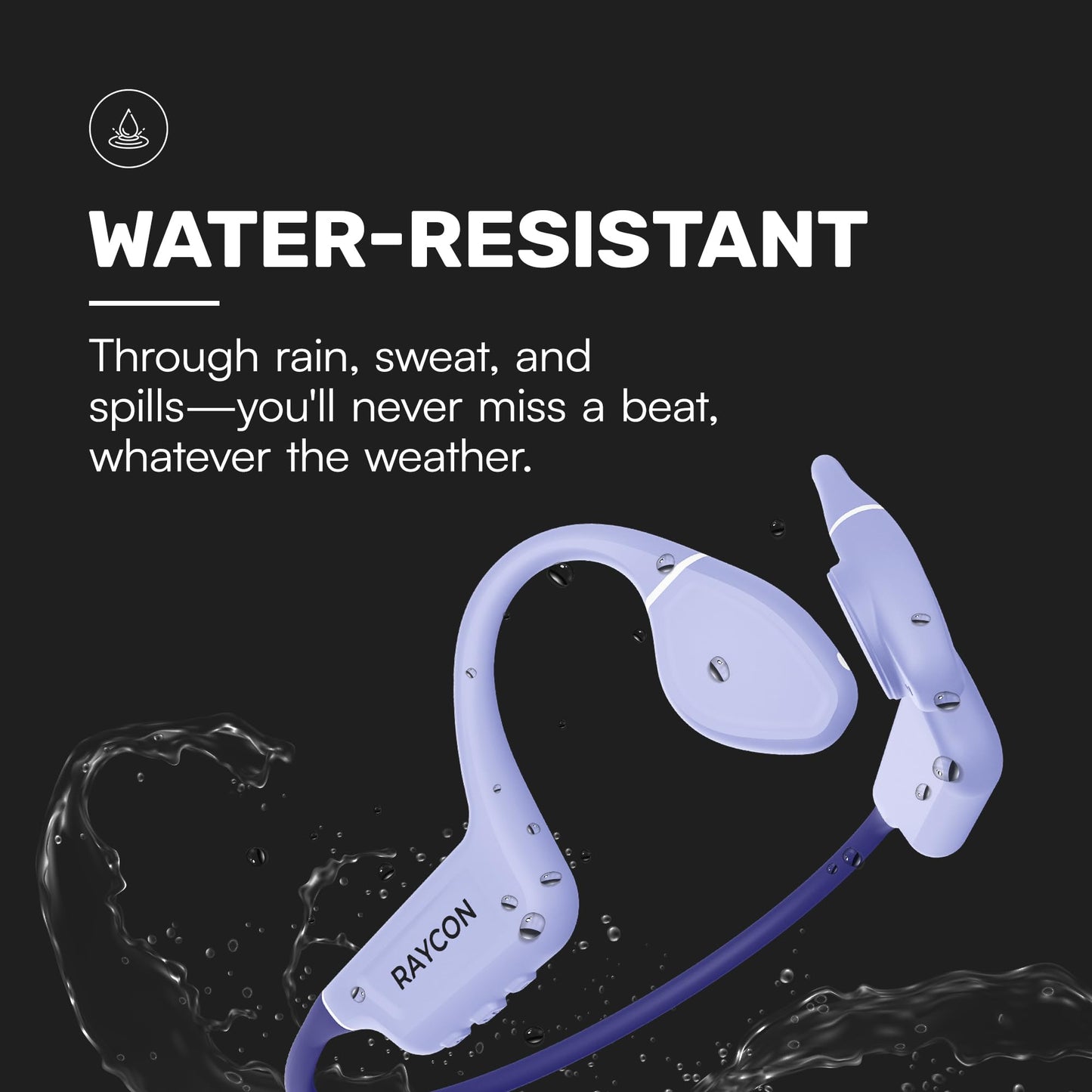 RAYCON Everyday Bone Conduction Bluetooth Headphones - Open Ear