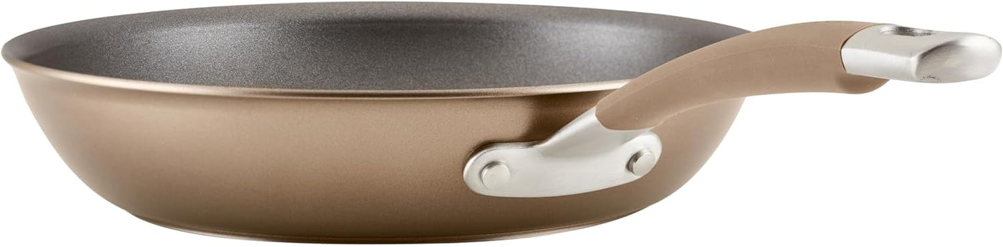 Circulon Premier Professional Hard Anodized Nonstick Cookware Induction Pots and Pans Set Nonstick, Home Essentials, 12-Piece, Bronze