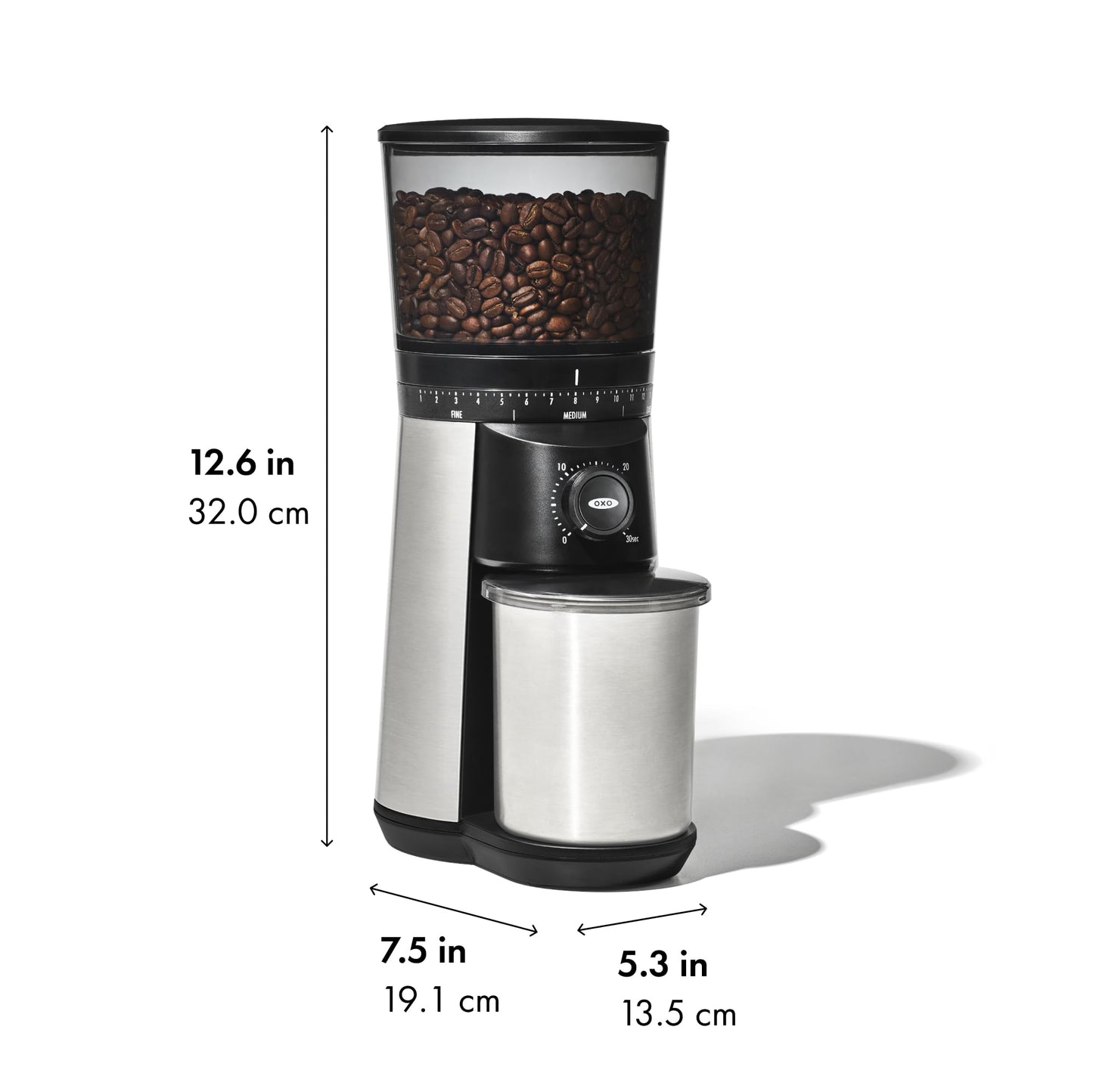 OXO Brew Conical Burr Coffee Grinder - Stainless Steel