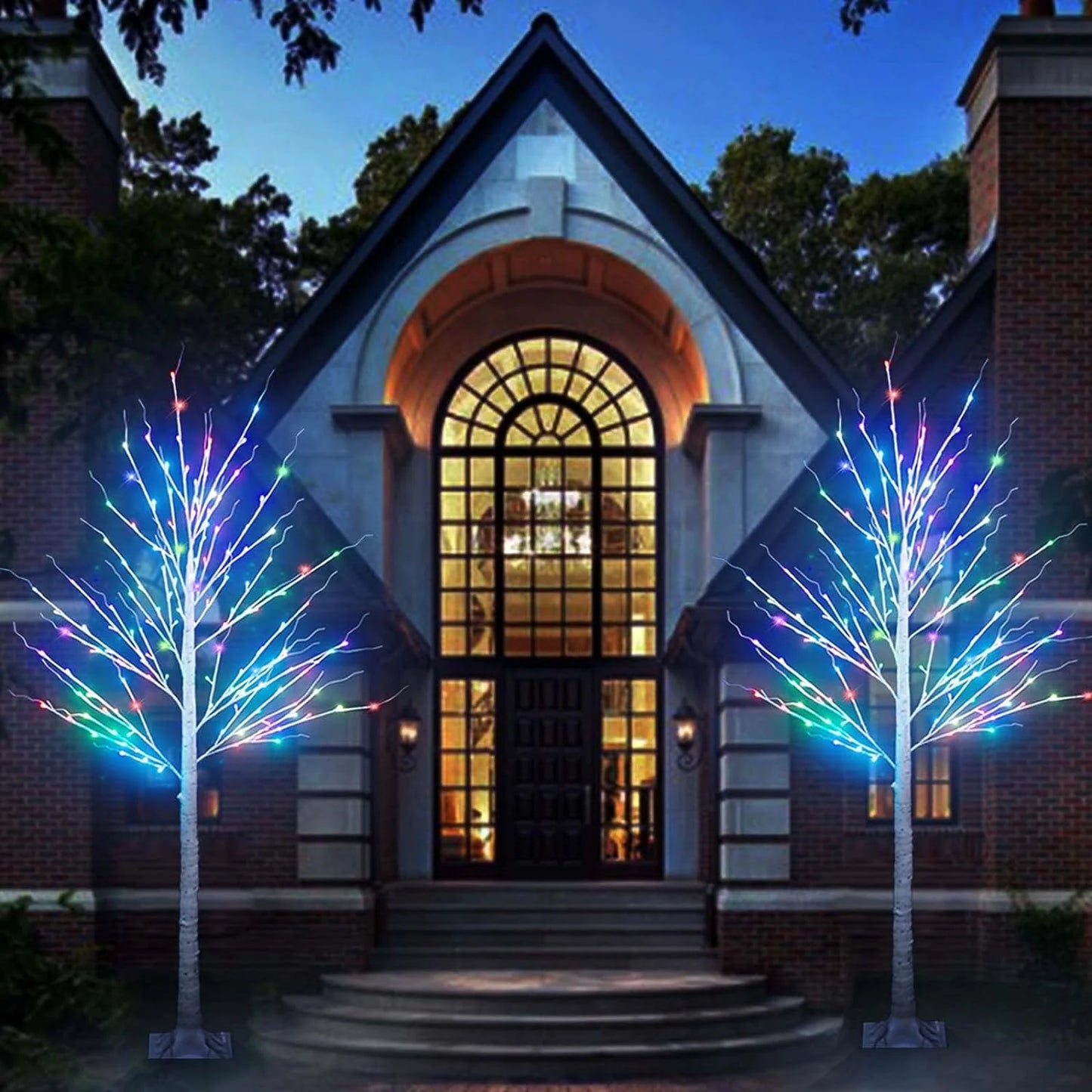 7ft 150 LED Colorful Birch Tree with Remote Control