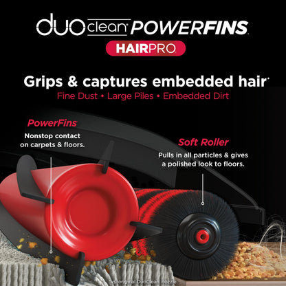 SHARK Upright Vacuum Stratos with DuoClean PowerFins Navy
