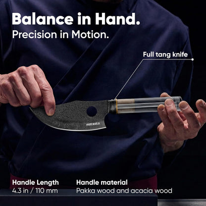 Matsato Osuren Chef Knife 6.3 Inch – Japanese Stainless Steel Kitchen Knife, Professional Chef's Knife for Cooking, Meat Cutting Knife, Chopping Knife, Sharp Kitchen Knives for Cooking & Food Prep
