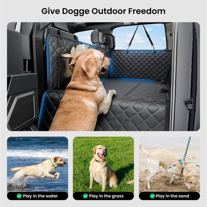 REEVAA Dog Truck Seat Cover - Waterproof Hammock for Large Dogs
