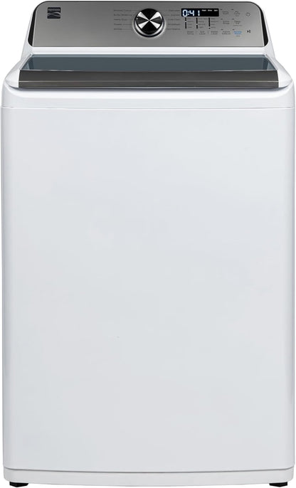Kenmore 4.4 cu. ft. Top Load Washer with Triple Action Agitator for Tough Dirt & Stains - Reduce Laundry Time with Accela Wash & Express Wash - LED - White