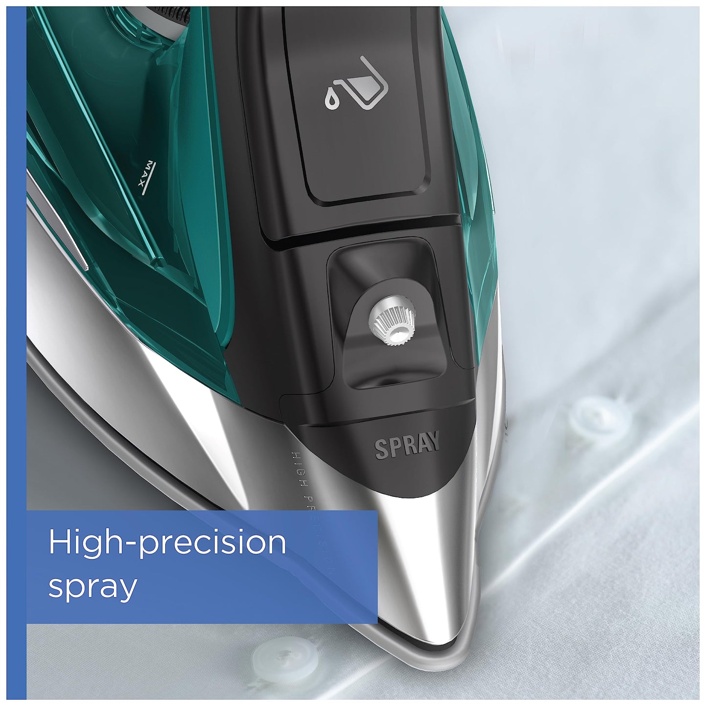 ROWENTA Pro Master Steam Iron with Stainless Steel Soleplate