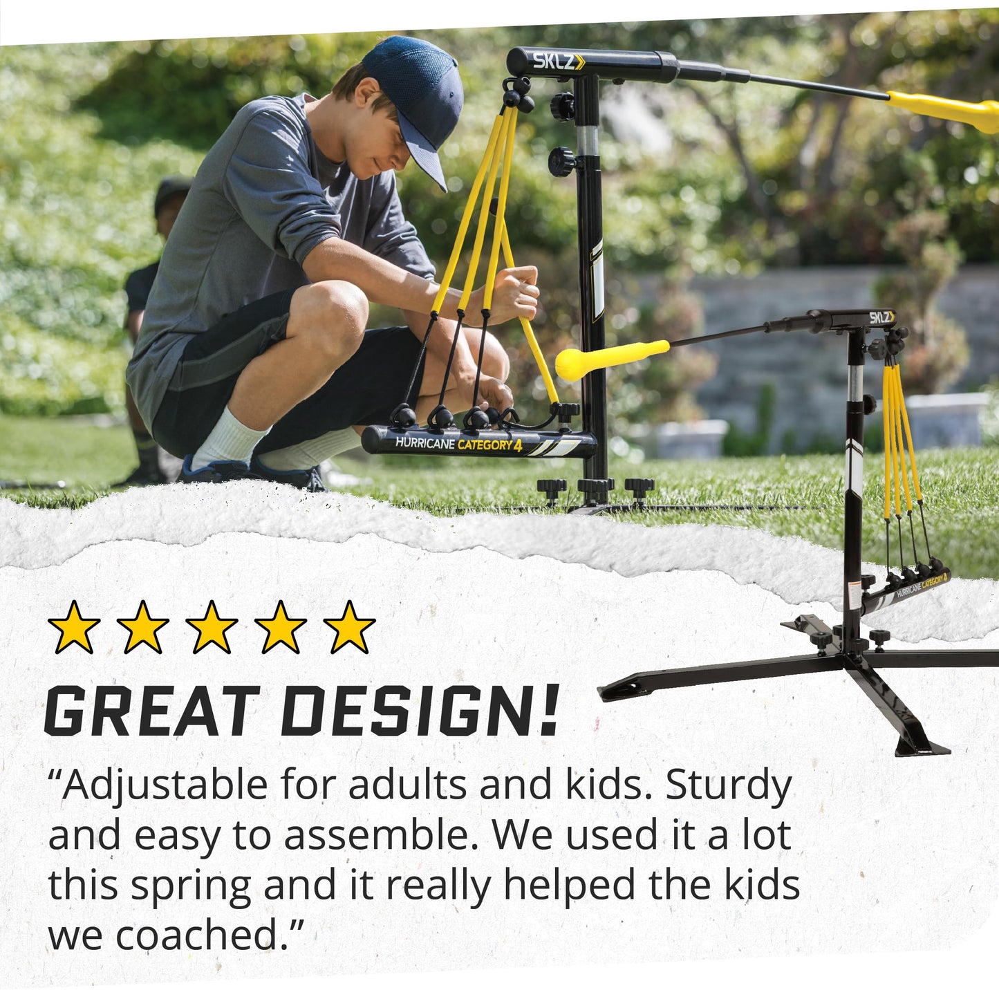 SKLZ Hurricane Baseball Swing Trainer - Adjustable Height