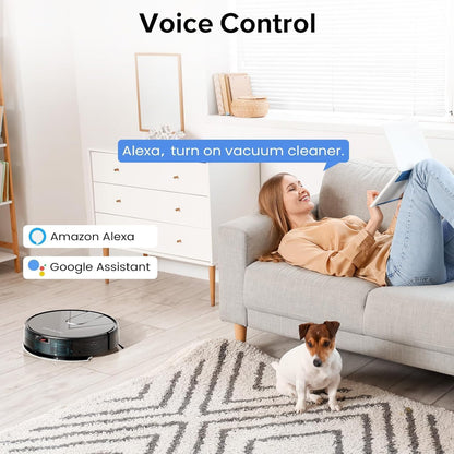ROPVACNIC Robot Vacuum and Mop Combo with 5200Pa Suction