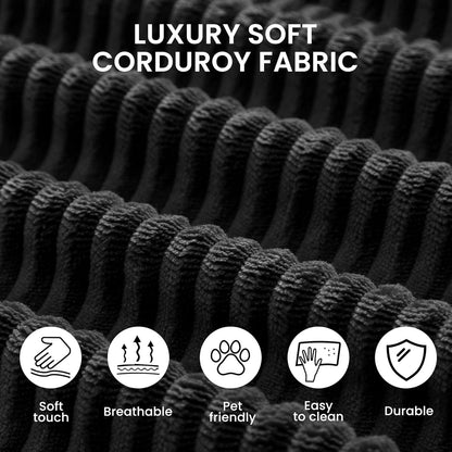 79'' Convertible Sofa Bed, 5-in-1 Folding Boneless Couch, Pull Out Floor Sleeper, Modular Lounge Sofa for Living Room Bedroom, Multi-Function Foldable Sofa (Black)