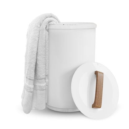 SAMEAT Heated Towel Warmer Bucket with Wood Handle