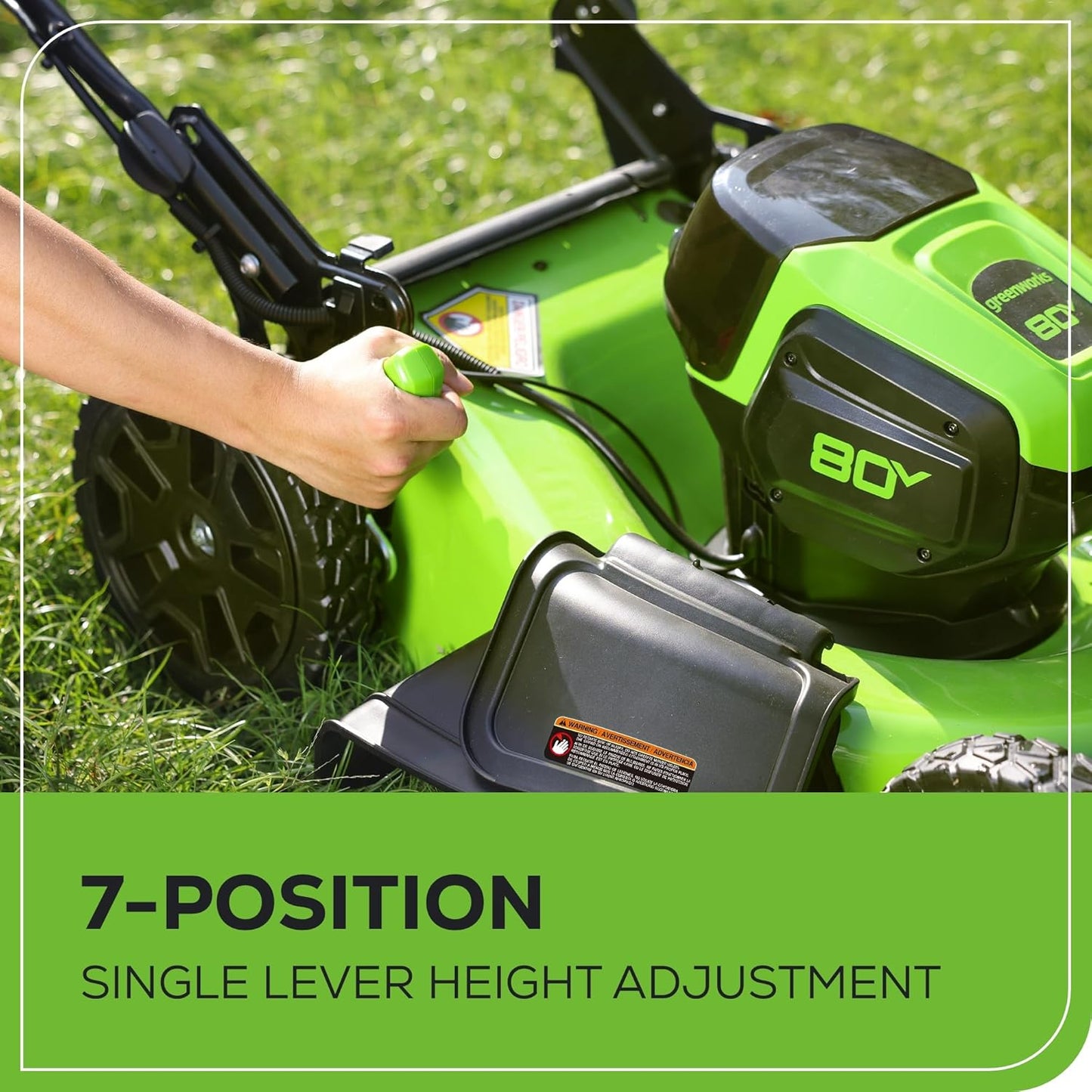 Greenworks 80V 21” Brushless (Self-Propelled) Cordless Electric Lawn Mower + (580 CFM) Axial Leaf Blower (75+ Compatible Tools), 4.0Ah Battery and 60 Minute Rapid Charger, Green and Black