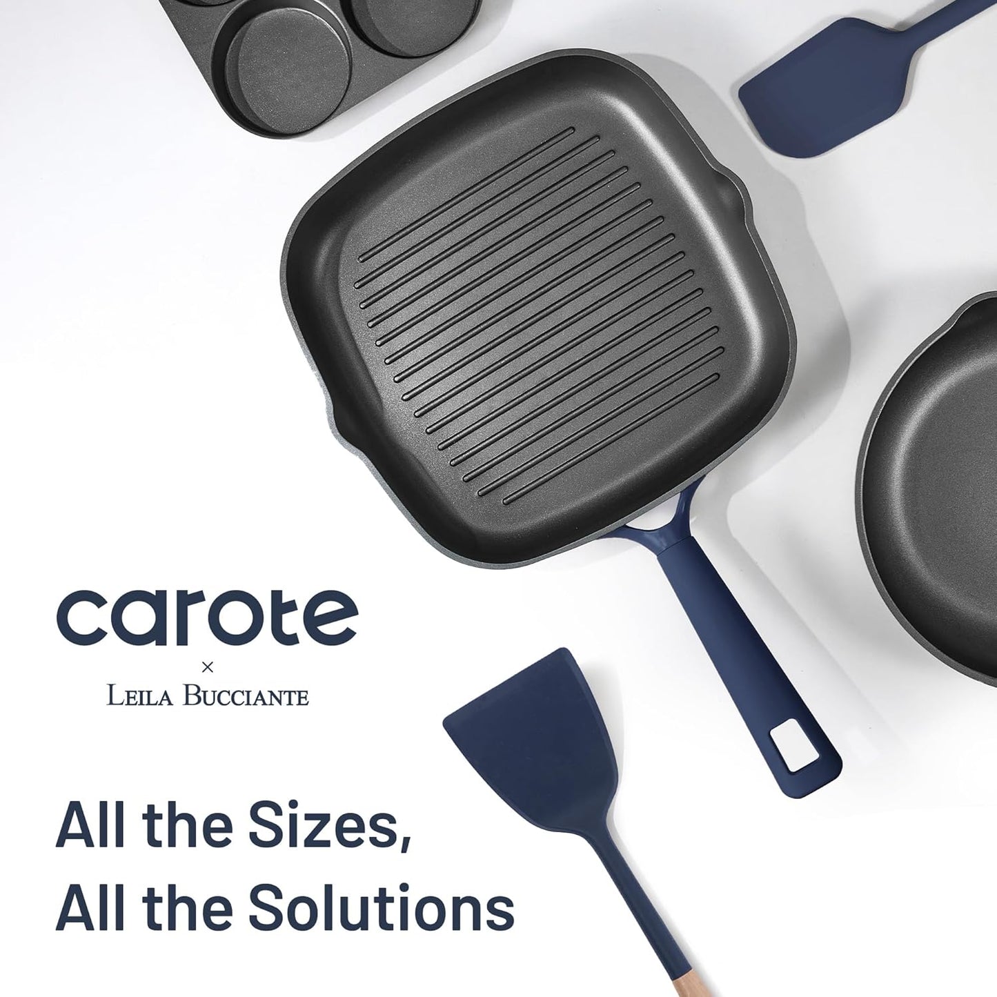 CAROTE 31PCS Pots and Pans Set, Nonstick Cookware Set Kitchen Non Stick Induction Titanium Cookware Non-toxic Granite Cooking set, PFOA Free