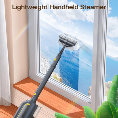 SCRUBWIZ Steam Mop with Handheld Cleaner, 10-in-1 Accessories