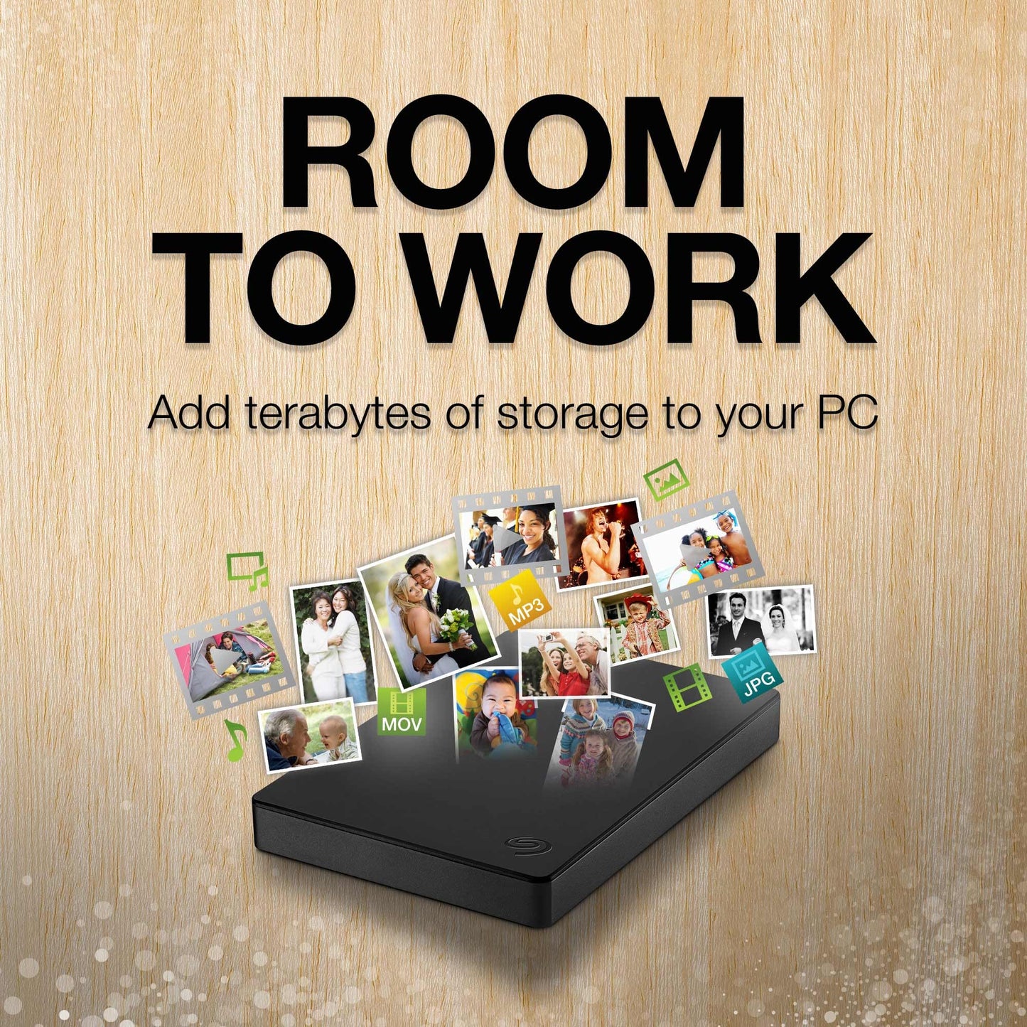 SEAGATE Portable 2TB External Hard Drive - USB 3.0 HDD
