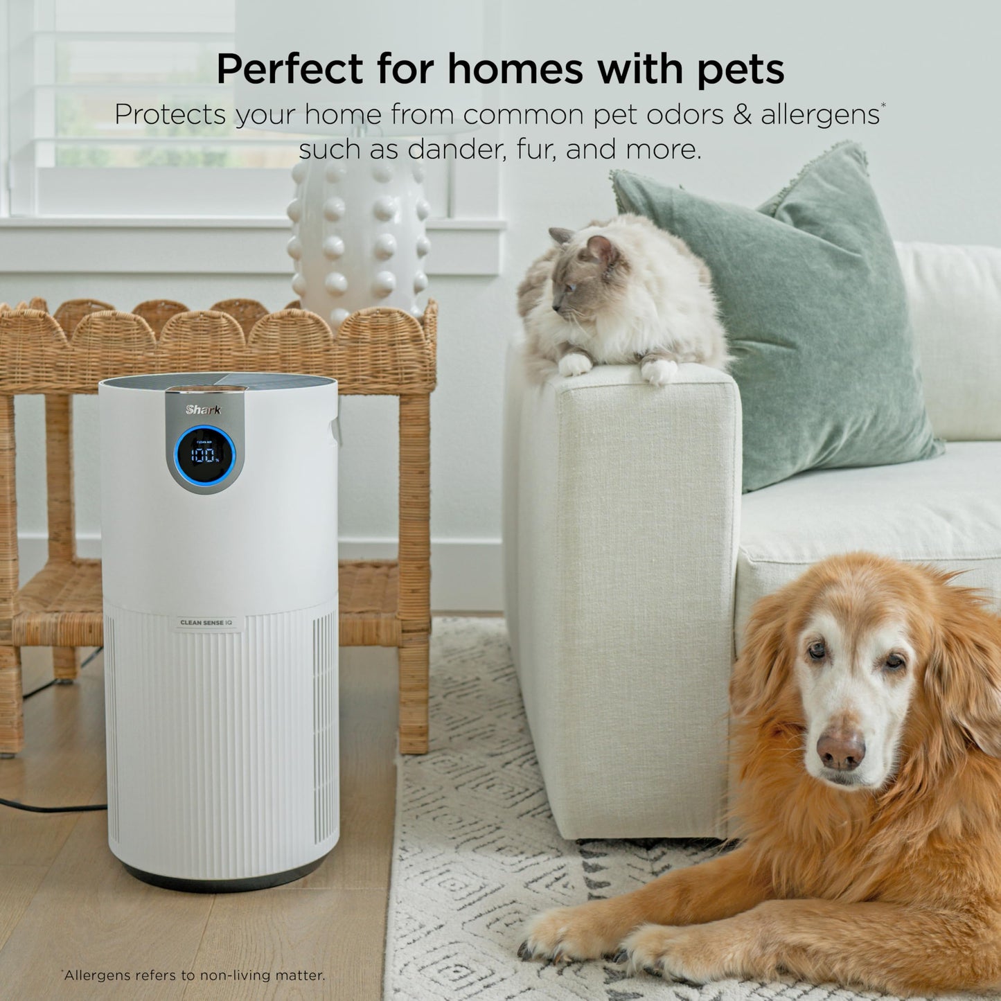 SHARK Air Purifier for Large Rooms with HEPA Filter