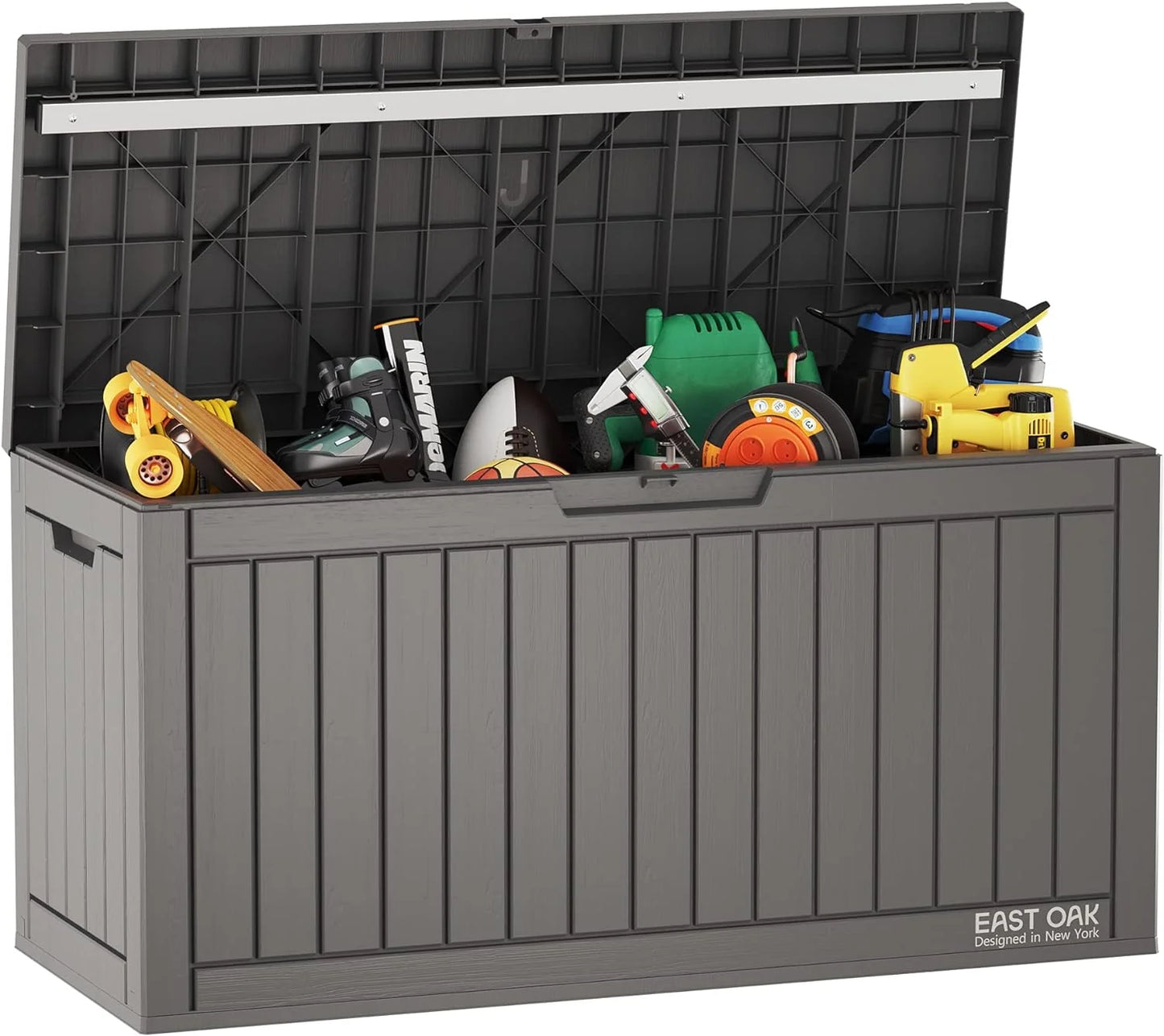 230 Gallon Deck Box, Outdoor Storage Box with Padlock