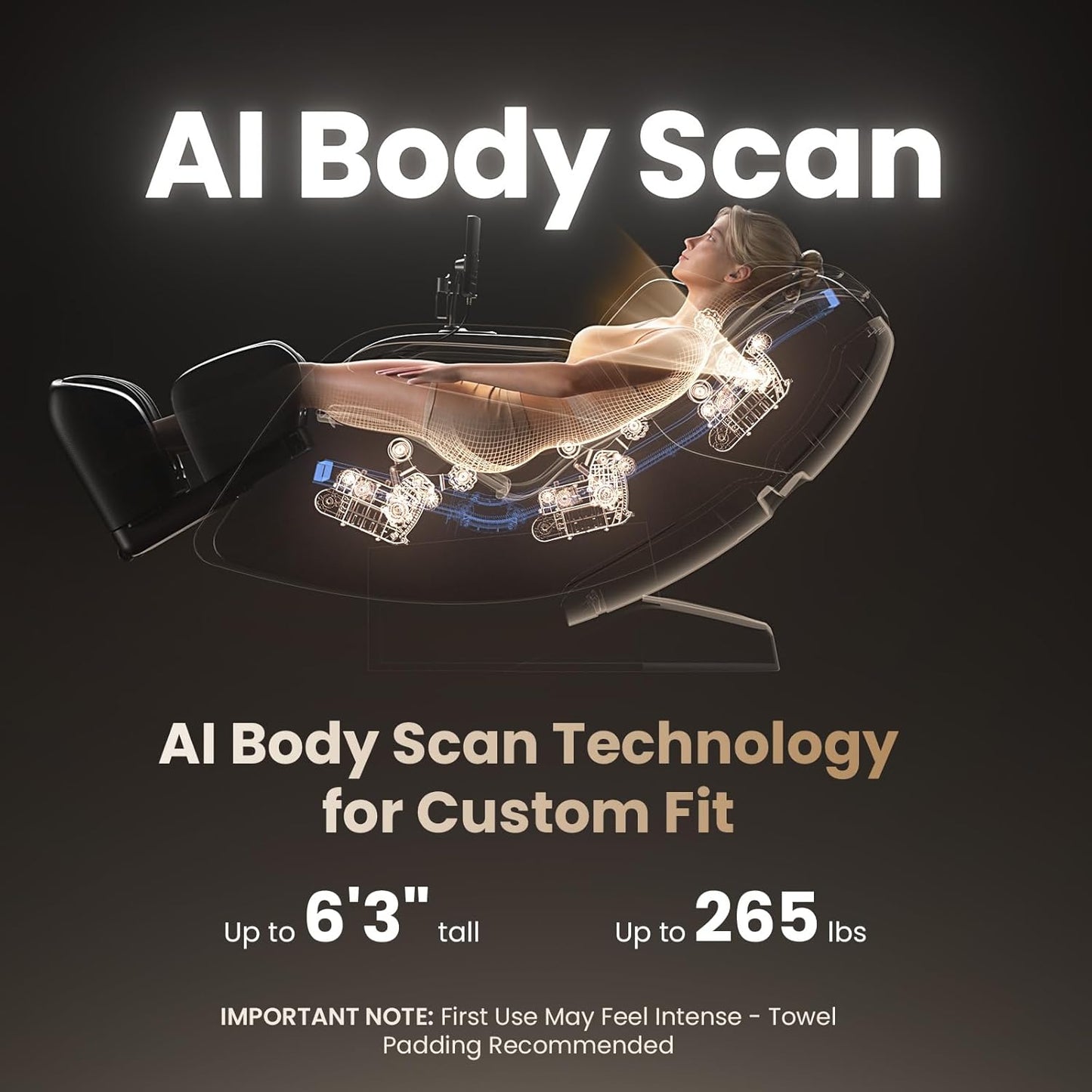 BOB AND BRAD iMaster Pro 4D Full Body Massage Chair, Co-Developed with Physical Therapists, 166° Zero Gravity SL-Track Recliner, Voice Control, Heat, Deep Tissue & Auto-Extend Calf for Tall Users
