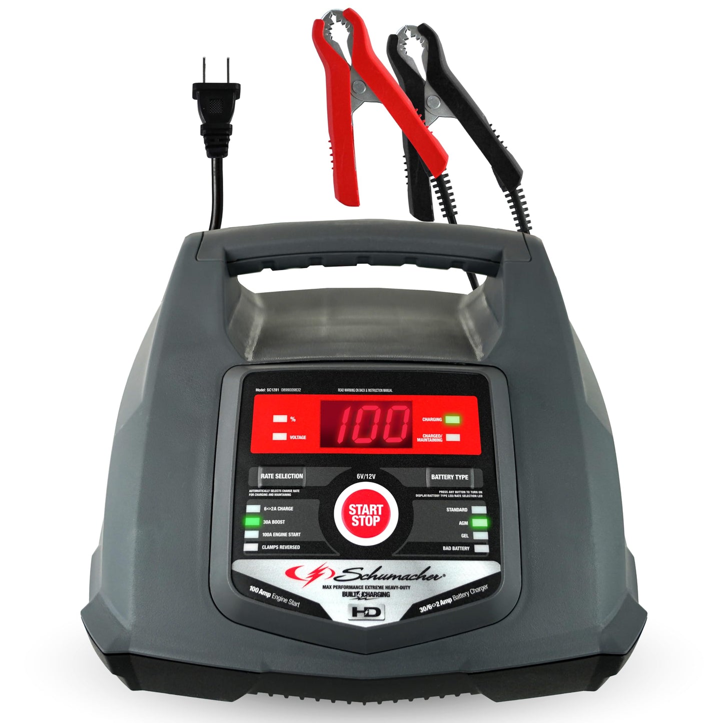SCHUMACHER ELECTRIC 6A Car Battery Charger & 100A Engine Starter