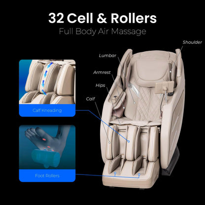 Osaki OS-3D Champ II | Black | Full Body Massage Chair | 3D SL-Track Full Body Massage Chair | Zero Gravity | Lumbar Heating | Touchscreen Controller | Auto Body Scan | Bluetooth Speaker