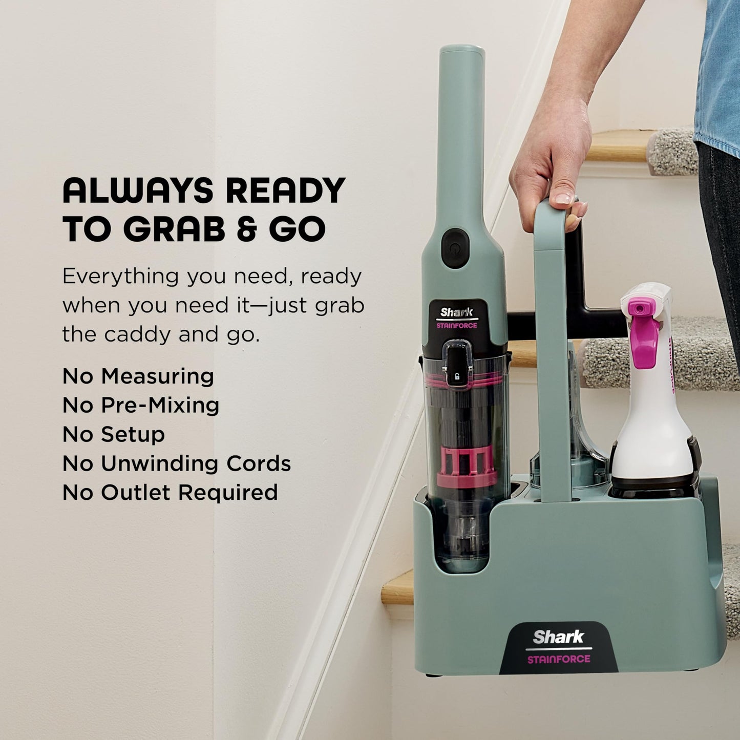 SHARK StainForce Cordless Portable Spot & Odor Remover