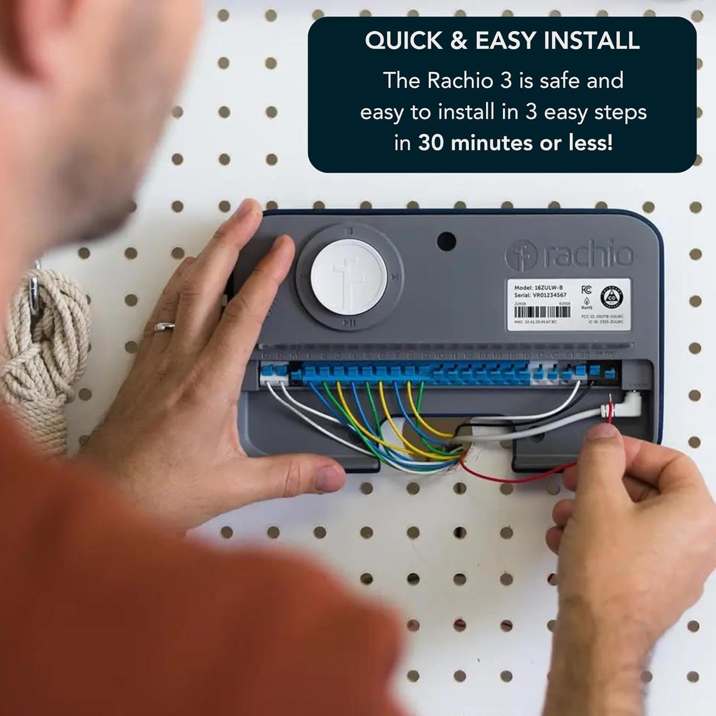 RACHIO WiFi Smart Sprinkler Controller - 16-Zone Remote Control