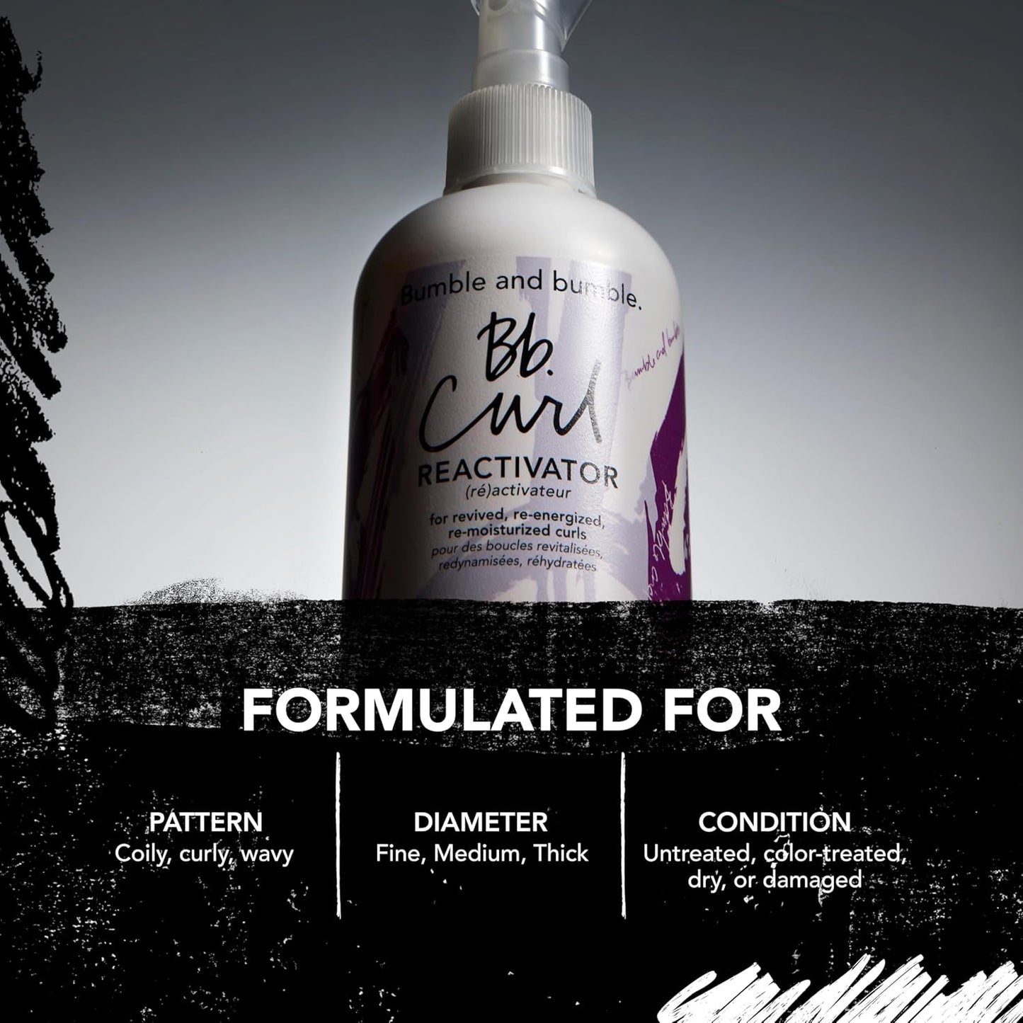 Bumble and bumble. Curl Reactivator Hair Mist | For Revived + Re-moisturized Coils, Curls, Waves | Anti Frizz | UV Protection| With Jojoba, Avocado + Coconut Oil