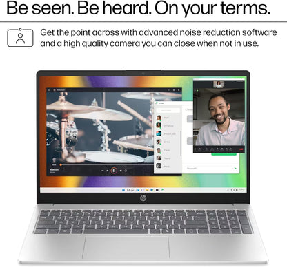 HP Laptop 2025 Flagship Business Ultra Slim, Lifetime Office, AI-Powered,15.6" HD, 8-Core Intel i3, 16GB RAM, 628GB Storage (128GB UFS+500GB Ext), Wi-Fi 6, Copilot Key, HubxcelAccessory, Win 11 Pro