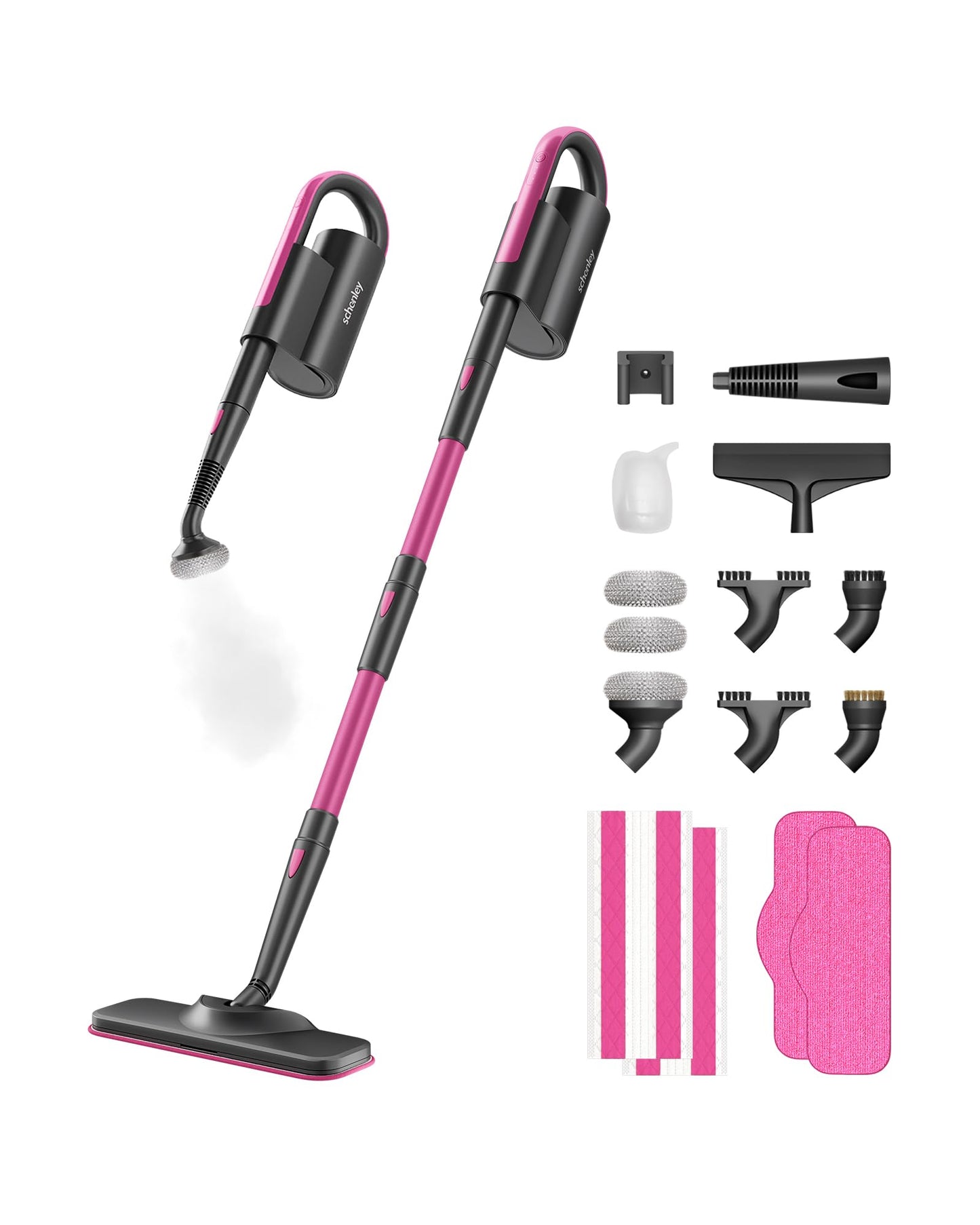 SCHENLEY 19-in-1 Steam Mop with Detachable Handheld Steamer