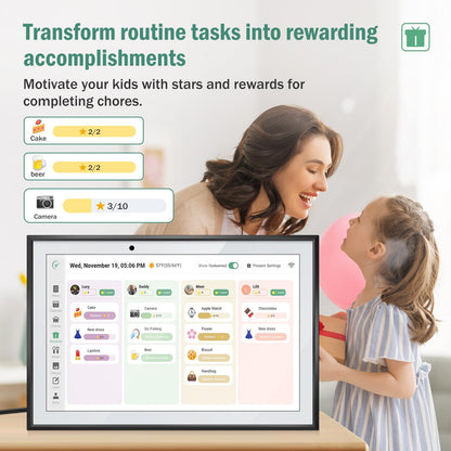 RROSKY WiFi Digital Calendar Smart Family Planner 10.1''