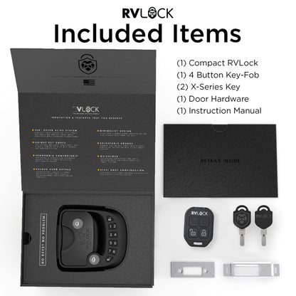 RVLOCK Compact RV Lock Keyless Entry with Remote Security
