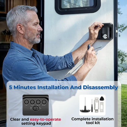 ONNAIS Full Metal RV Keyless Entry Door Lock with Remote