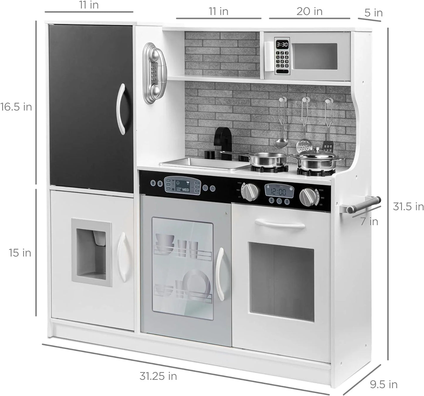 Best Pretend Kitchen Wooden Toy Set for Kids