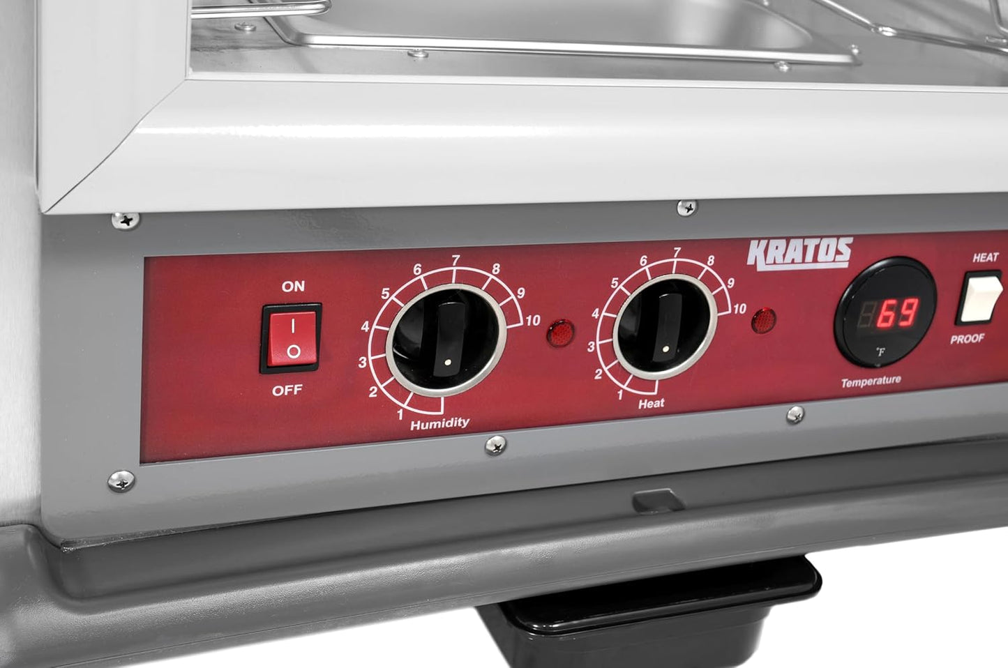 Kratos Premium Full Size Universal Insulated Commercial Holding and Proofing Cabinet, Holds Sheet Pans and Food Pans, Clear Dutch Door, 120V, 2000W (28W-237)