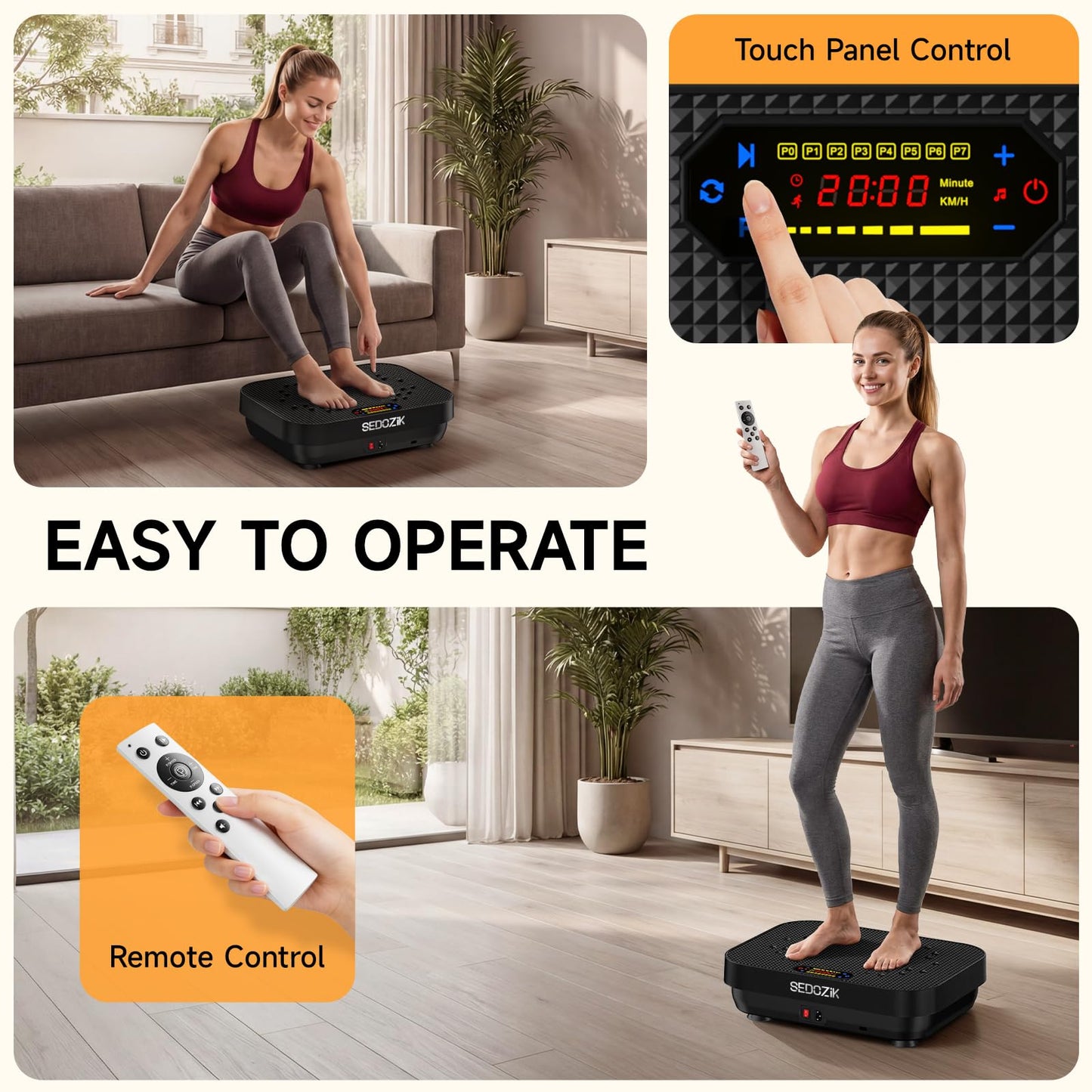 SEDOZIK Vibration Plate Exercise Machine for Weight Loss
