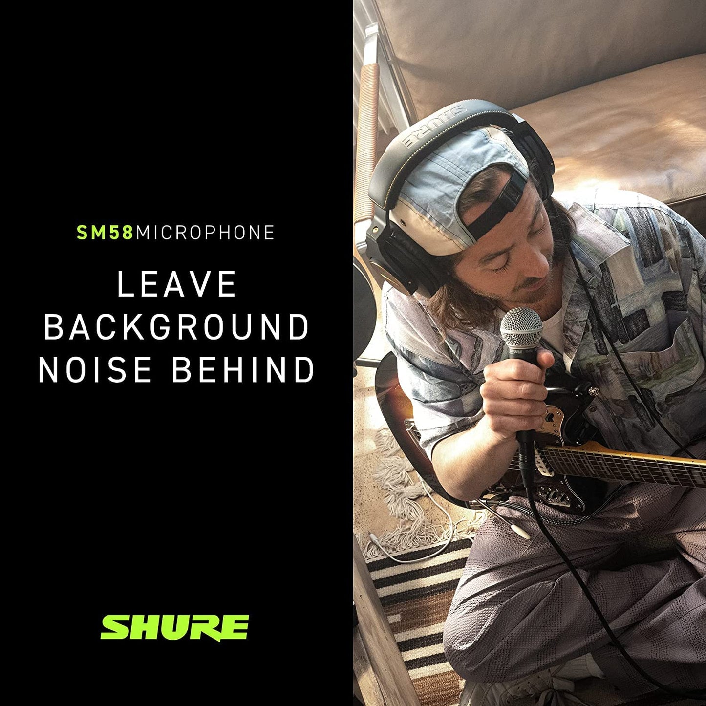 SHURE SM58-LC Dynamic Vocal Microphone - Professional XLR Mic