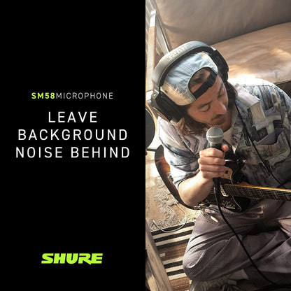 SHURE SM58-LC Dynamic Vocal Microphone - Professional XLR Mic