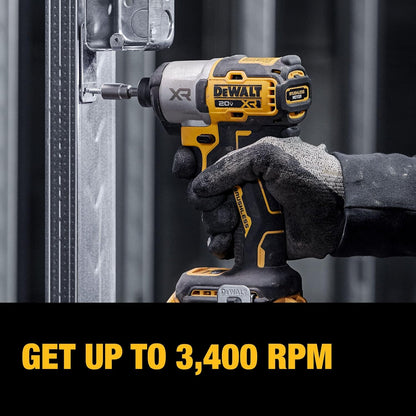 DEWALT 20V MAX XR Impact Driver and Hammer Drill Cordless Power Tool Combo Kit, Includes 2x 4ah POWERPACK Batteries and a Charger (DCK250QQ2)