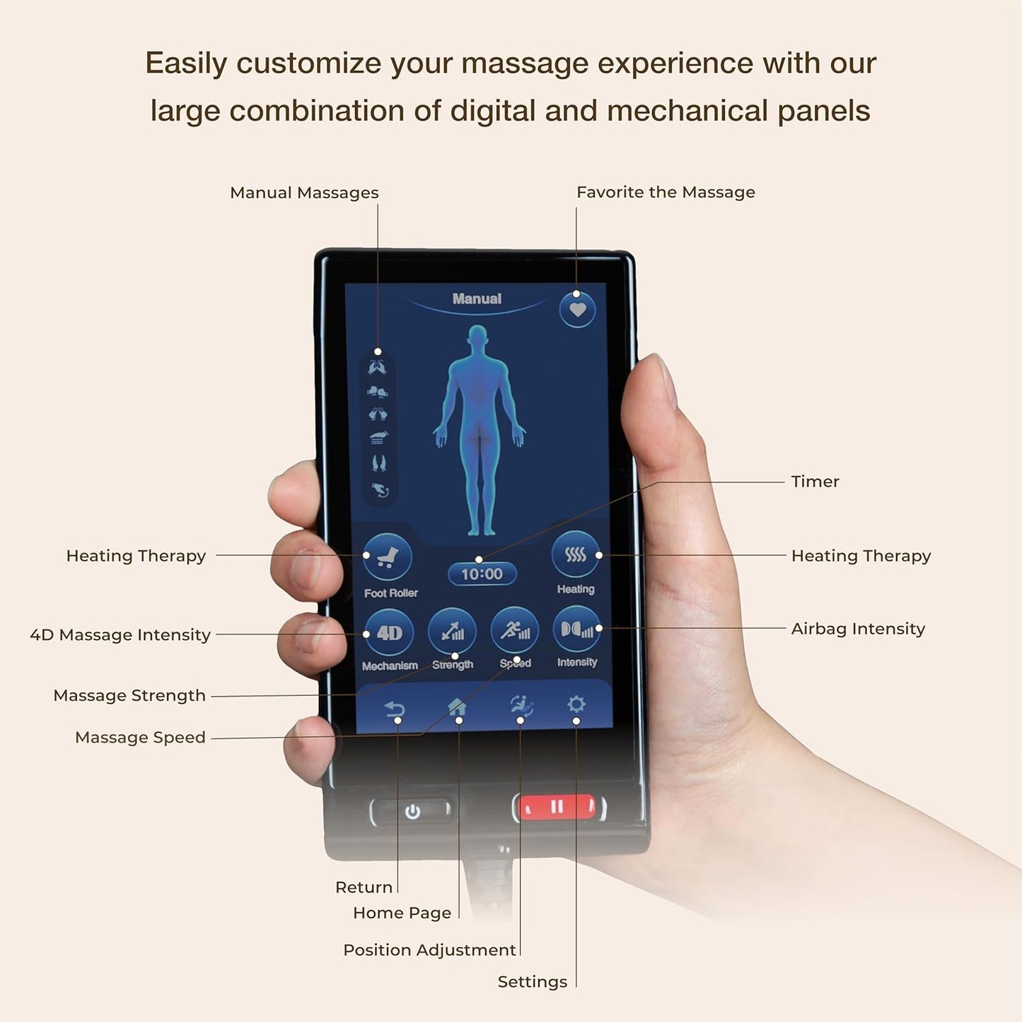 Osaki 2026 4D AI Solo Flex Full Body Massage Chair with Intelligent Health Detection, Walking Technology, SL-Track System, Zero Gravity Reclining, Touchscreen Controller, Auto Body Scan (Brown)