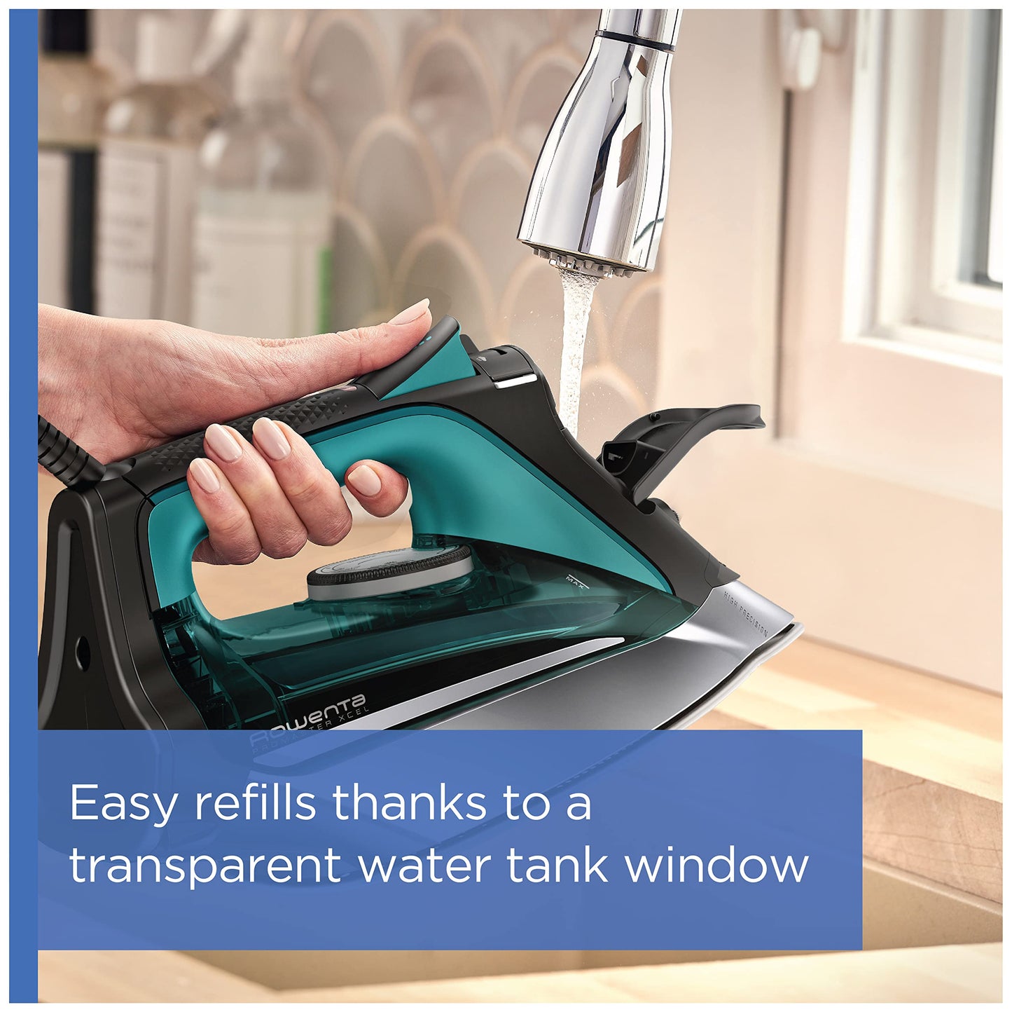 ROWENTA Pro Master Steam Iron with Stainless Steel Soleplate