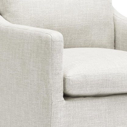 DUHOME Upholstered Dining Chairs Set of 2,Linen Accent Chair for Living Room,Single Sofa Chair with 4 Casters,Upholstered Arm Chair for Bedroom Reading Room Waiting Room Kitchen Dining Room