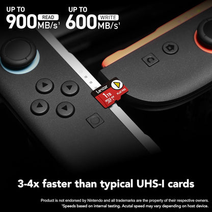 Lexar 1TB Play PRO microSD Express Card, UHS-I, C10, U3, V30, Full HD, 4K, Up to 900/600 MB/s Memory Card, Nintendo-Switch 2, ASUS ROG Ally, Steam Deck (LMSXPS0001T-BNNNU)