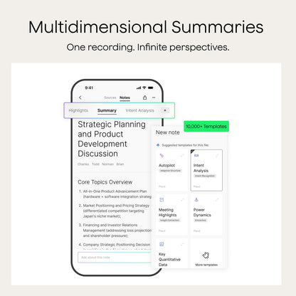 PLAUD Note Pro AI Voice Recorder - Transcribe, Summarize, App Control, 112 Languages