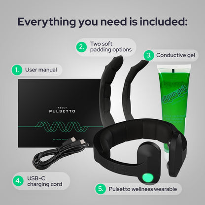 Pulsetto FIT (V2) Wellness Wearable – Relaxation, Sleep & Daily Wellness Support Device